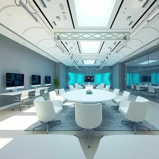 1220㎡科技公司办公室装修设计 | 金地楼宇(图2) 1220㎡科技公司办公室装修设计 | 金地楼宇(图2)
