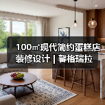 100㎡现代简约蛋糕店装修设计 | 馨格瑞拉（图3）