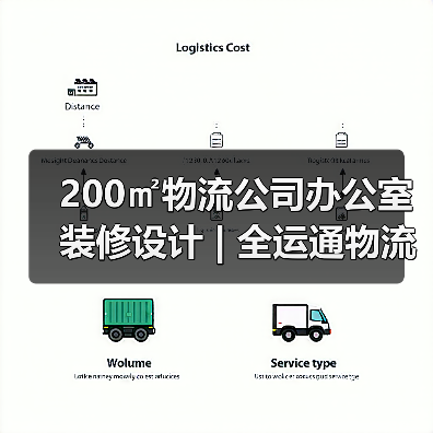 200㎡物流公司办公室装修设计 | 全运通物流（图4）
