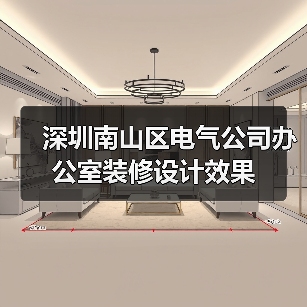 深圳南山区电气公司办公室装修设计效果(图2) 深圳南山区电气公司办公室装修设计效果(图2)