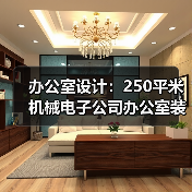 办公室设计:250平米机械电子公司办公室装修设计案例(图4) 办公室设计:250平米机械电子公司办公室装修设计案例(图4)