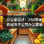 办公室设计:250平米机械电子公司办公室装修设计案例(图2) 办公室设计:250平米机械电子公司办公室装修设计案例(图2)