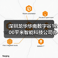 深圳龙华华南数字谷1200平米智能科技公司办公室装修设计案例(图2) 深圳龙华华南数字谷1200平米智能科技公司办公室装修设计案例(图2)