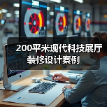 200平米现代科技展厅装修设计案例(图3) 200平米现代科技展厅装修设计案例(图3)