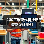 200平米现代科技展厅装修设计案例(图2) 200平米现代科技展厅装修设计案例(图2)