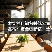 太突然!知名装修公司宣布:资金链断链,全面停工!有人刚交了定金就出事了(图1) 太突然!知名装修公司宣布:资金链断链,全面停工!有人刚交了定金就出事了(图1)