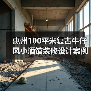 惠州100平米复古牛仔风小酒馆装修设计案例(图1) 惠州100平米复古牛仔风小酒馆装修设计案例(图1)