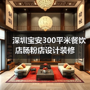 深圳宝安300平米餐饮店肠粉店设计装修(图1) 深圳宝安300平米餐饮店肠粉店设计装修(图1)