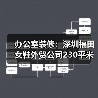 办公室装修：深圳福田女鞋外贸公司230平米写字楼办公室设计（图4）
