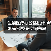 生物医疗办公楼设计 4600㎡科技感空间布局(图1) 生物医疗办公楼设计 4600㎡科技感空间布局(图1)