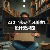 230平米现代风美发店设计效果图(图1) 230平米现代风美发店设计效果图(图1)