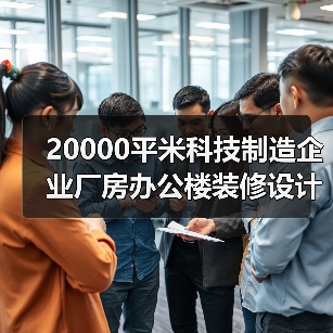 20000平米科技制造企业厂房办公楼装修设计(图2) 20000平米科技制造企业厂房办公楼装修设计(图2)