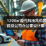 1200㎡现代科技风机器视觉公司办公室设计案例(图4) 1200㎡现代科技风机器视觉公司办公室设计案例(图4)