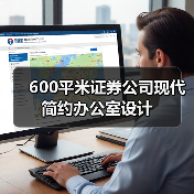 600平米证券公司现代简约办公室设计(图1) 600平米证券公司现代简约办公室设计(图1)