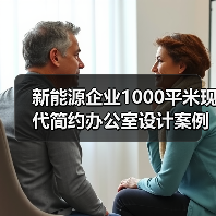 新能源企业1000平米现代简约办公室设计案例(图3) 新能源企业1000平米现代简约办公室设计案例(图3)