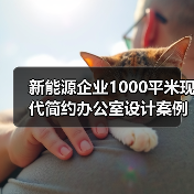 新能源企业1000平米现代简约办公室设计案例(图1) 新能源企业1000平米现代简约办公室设计案例(图1)