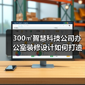 300㎡智慧科技公司办公室装修设计如何打造现代高效办公空间?(图3) 300㎡智慧科技公司办公室装修设计如何打造现代高效办公空间?(图3)