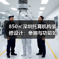 850㎡深圳托育机构装修设计:童趣与功能如何兼得?(图4) 850㎡深圳托育机构装修设计:童趣与功能如何兼得?(图4)
