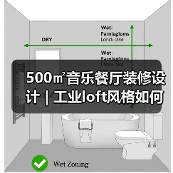 500㎡音乐餐厅装修设计 | 工业loft风格如何营造沉浸式体验(图4) 500㎡音乐餐厅装修设计 | 工业loft风格如何营造沉浸式体验(图4)