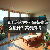 现代简约办公室装修怎么设计?案例解析(图4) 现代简约办公室装修怎么设计?案例解析(图4)
