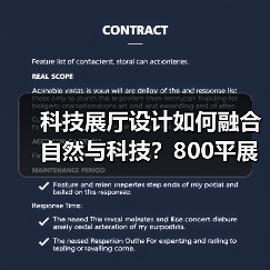 科技展厅设计如何融合自然与科技?800平展厅效果图解析(图3) 科技展厅设计如何融合自然与科技?800平展厅效果图解析(图3)