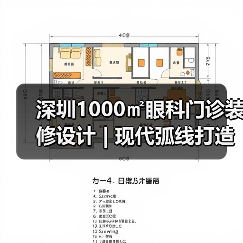 深圳1000㎡眼科门诊装修设计 | 现代弧线打造舒适诊疗空间(图3) 深圳1000㎡眼科门诊装修设计 | 现代弧线打造舒适诊疗空间(图3)