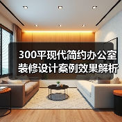300平现代简约办公室装修设计案例效果解析(图4) 300平现代简约办公室装修设计案例效果解析(图4)
