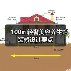 100㎡轻奢美容养生馆装修设计要点(图2) 100㎡轻奢美容养生馆装修设计要点(图2)