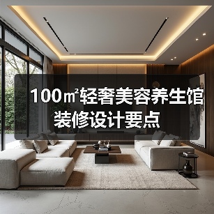 100㎡轻奢美容养生馆装修设计要点(图3) 100㎡轻奢美容养生馆装修设计要点(图3)