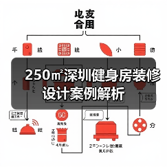 250㎡深圳健身房装修设计案例解析(图4) 250㎡深圳健身房装修设计案例解析(图4)
