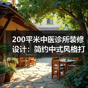 200平米中医诊所装修设计:简约中式风格打造温馨诊疗空间(图3) 200平米中医诊所装修设计:简约中式风格打造温馨诊疗空间(图3)