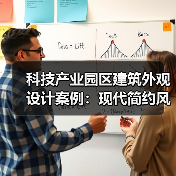 科技产业园区建筑外观设计案例:现代简约风格解析(图1) 科技产业园区建筑外观设计案例:现代简约风格解析(图1)