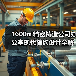 1600㎡精密铸造公司办公室现代简约设计全解析(图2) 1600㎡精密铸造公司办公室现代简约设计全解析(图2)