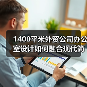 1400平米外贸公司办公室设计如何融合现代简约与科技感?(图1) 1400平米外贸公司办公室设计如何融合现代简约与科技感?(图1)