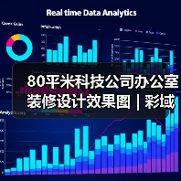 80平米科技公司办公室装修设计效果图 | 彩域创新(图1) 80平米科技公司办公室装修设计效果图 | 彩域创新(图1)