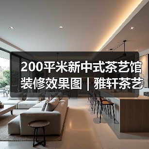200平米新中式茶艺馆装修效果图 | 雅轩茶艺馆(图3) 200平米新中式茶艺馆装修效果图 | 雅轩茶艺馆(图3)