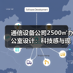 通信设备公司2500㎡办公室设计:科技感与现代感的完美融合(图4) 通信设备公司2500㎡办公室设计:科技感与现代感的完美融合(图4)
