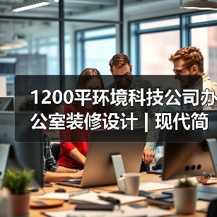 1200平环境科技公司办公室装修设计 | 现代简约风打造科技感(图1) 1200平环境科技公司办公室装修设计 | 现代简约风打造科技感(图1)