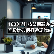 1900㎡科技公司新办公室设计如何打造现代感?(图4) 1900㎡科技公司新办公室设计如何打造现代感?(图4)
