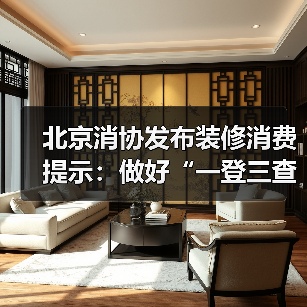 北京消协发布装修消费提示:做好“一登三查” 严格履行防控责任(图4) 北京消协发布装修消费提示:做好“一登三查” 严格履行防控责任(图4)