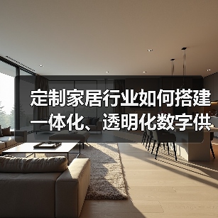 定制家居行业如何搭建一体化、透明化数字供应链平台?(图1) 定制家居行业如何搭建一体化、透明化数字供应链平台?(图1)