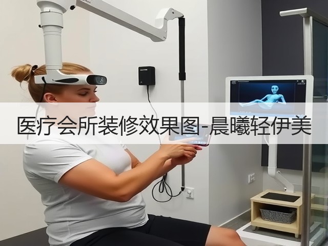 医疗会所装修效果图-晨曦轻伊美(图3)