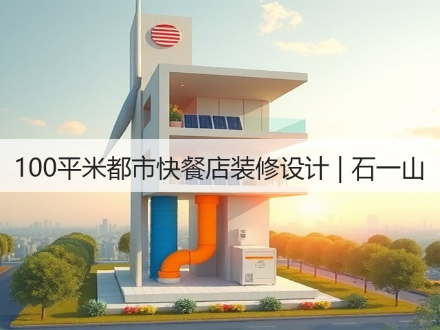 100平米都市快餐店装修设计 | 石一山(图1)
