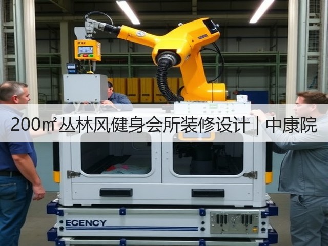 200㎡丛林风健身会所装修设计 | 中康院(图1)
