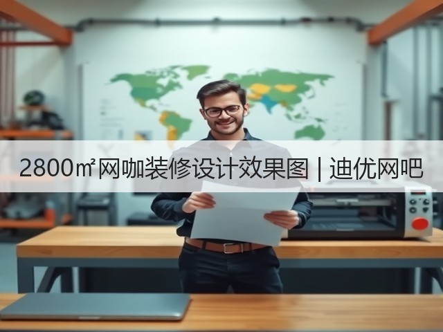 2800㎡网咖装修设计效果图 | 迪优网吧(图3) 2800㎡网咖装修设计效果图 | 迪优网吧(图3)