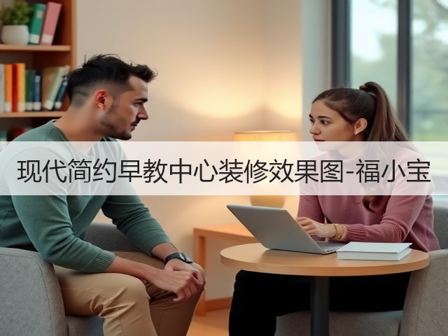 现代简约早教中心装修效果图-福小宝(图1) 现代简约早教中心装修效果图-福小宝(图1)