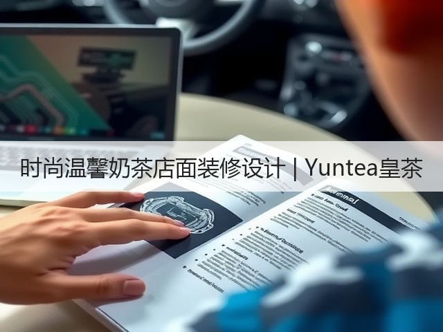 时尚温馨奶茶店面装修设计 | Yuntea皇茶(图3)