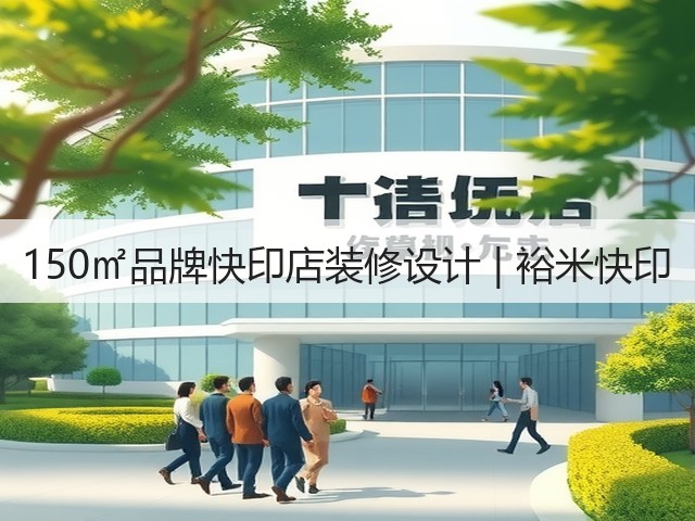 150㎡品牌快印店装修设计 | 裕米快印(图1) 150㎡品牌快印店装修设计 | 裕米快印(图1)