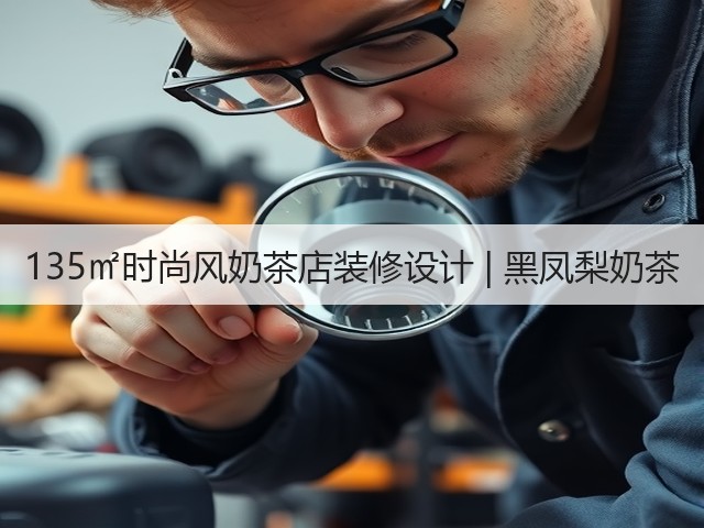 135㎡时尚风奶茶店装修设计 | 黑凤梨奶茶(图3)