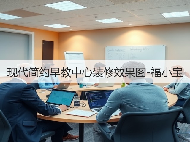 现代简约早教中心装修效果图-福小宝(图2) 现代简约早教中心装修效果图-福小宝(图2)